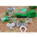 Cute children's jewelry gift silver cord bracelets